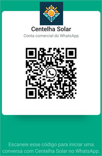 QR Code para conto de whatsapp centelha solar.